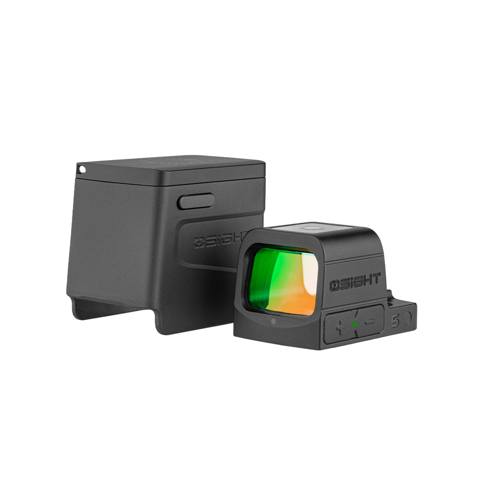 Osight S Black Anodized Reflex Sight 1x 2 MOA Dot Plus 32 MOA Circle