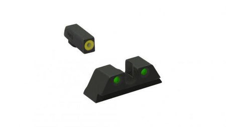 Meprolight ML47777 Yellow Ring Front Green Rear Tritium Sights for CZ Models 75/85/SP01