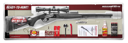 Traditions Buckstalker XT .50 Cal Muzzleloader Rifle Black Syn Stock with Traditions 3-9x40 Scope