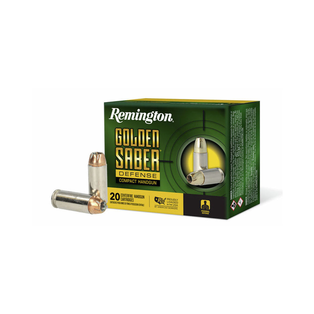 Remington Golden Saber Brass Jacket Hollow Point 180 Grain 10mm Auto 1150 fps 047700660608