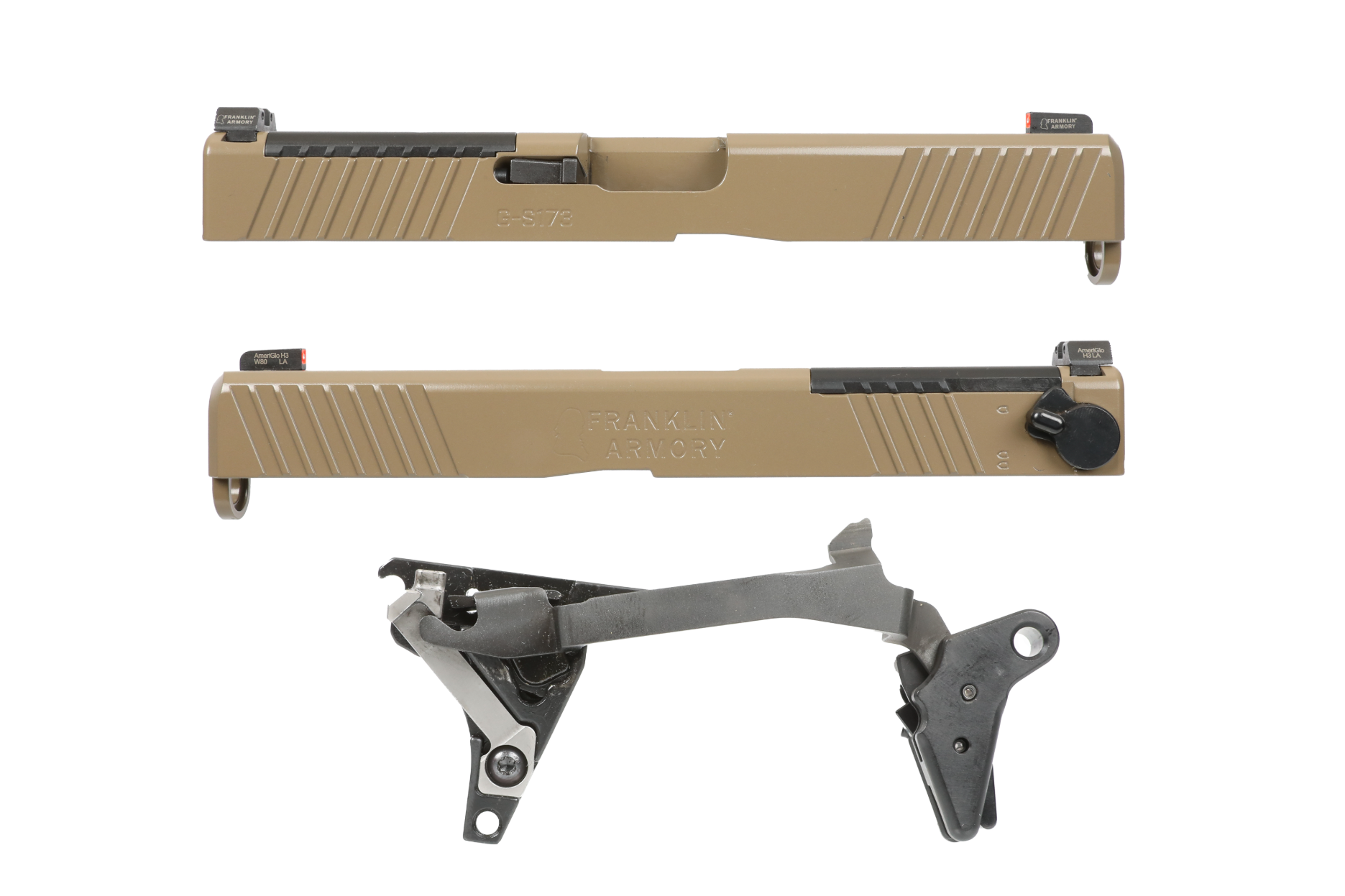 Glock 17 Gen 3 Complete Binary Slide FDE