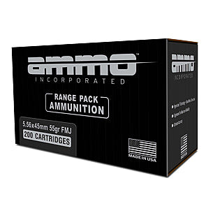 Ammo Inc 5.56x45mm NATO Signature M193 55 grain Full Metal Jacket ammunition